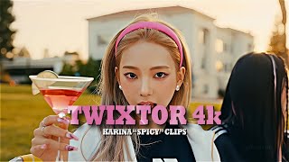 AESPA KARINA quotSPICYquot 4K TWIXTOR CLIPS [upl. by Wailoo]