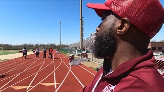 Metro East track coach imparts Olympic wisdom on his runners [upl. by Yonah]