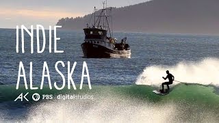 Surfing Alaskas icy waves  INDIE ALASKA [upl. by Sillert]