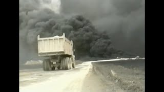 Kuwaiti Oil Fires Of 1991 [upl. by Einaffets]