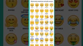 Every Emoticons Meaning shorts emoticon viral shortsfeed [upl. by Hoem]