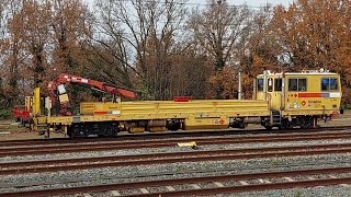 Strukton Ravot 2 Werkmaterieel 300094 Plasser amp Theurer 99 84 9483 5023 NLSRM 26112024 [upl. by Gnouhc]