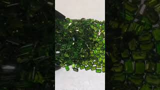 Chrome diopside from Africa weight 121 carat 5x3 size [upl. by Anivad68]