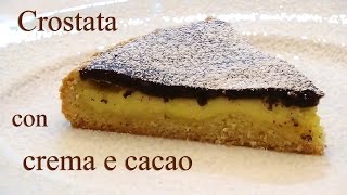 Crostata con crema pasticcera e cacao [upl. by Nylatsyrk]