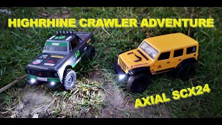 GREAT AXIAL SCX24 CRAWLER 124  HIGHRHINE Southwest Germany [upl. by Oleusnoc]