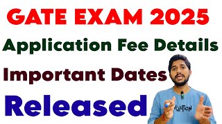 Gate Exam 2025 Application Fee Details Important dates released in telugu  gate exam in telugu [upl. by Gifford660]