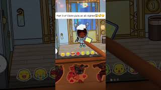 CLAIRE PULLS AN ALL NIGHTER😱😴🤫WITH VOICE toca boca roleplay [upl. by Neerehs]