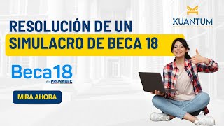 Clases gratuitas Beca 18 Tema Resolución de un Simulacro de Beca 18 [upl. by Toby62]