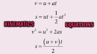 Std 11 Physics LN2 Kinematics equations of motion for constant acceleration [upl. by Araes]