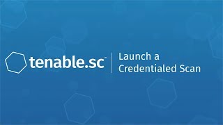 Launch a Credentialed Scan in Tenablesc [upl. by Ahsilram707]