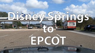 4K Driving from Disney Springs to EPCOT US [upl. by Adnyl]