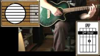 Hey Jude  The Beatles  Acoustic Guitar Lesson detune by 1 fret [upl. by Enirbas]