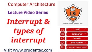 Interrupt amp types of interrupt Program Interrupt  What is Interrupt  COA Lecture series [upl. by Assenaj151]