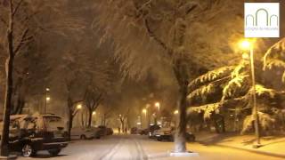 Paseo por el centro de Albacete nevando [upl. by Cam497]