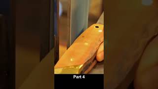 Making a Chopper Knife from a Truck Leaf kamani  Part 4 [upl. by Randi]