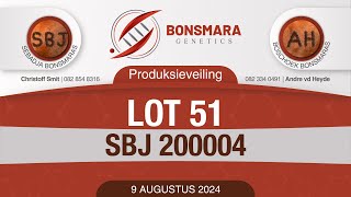 Lot 51  SBJ 200004 [upl. by Nrublim]