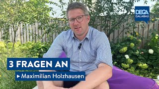 3 Fragen an Maximilian Holzhausen GrünForm Achtermann in Springe [upl. by Turrell]