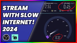 These OBS Settings WILL HELP YOU STREAM with SLOW INTERNET  Best OBS Settings For Slow Internet [upl. by Crispen]