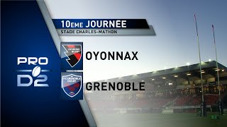 J1O PRO D2  OYONNAX vs GRENOBLE  Le match en bref [upl. by Ellenrad100]