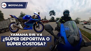 ¡La 150cc más completa que he probado Yamaha R15 v4 2023  Moto a diario [upl. by Romanas]