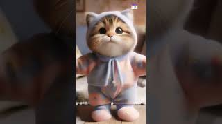 Cuddle Up This Kitty in Pajamas is a Total HeartMelter 🐱💤💖 ai cat cute funny catdancer [upl. by Jareen]