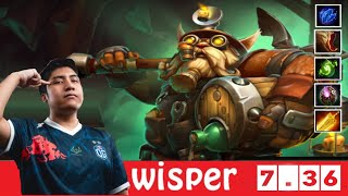 DOTA 2 OGWisper the BREWMASTER OFFLANE 736 [upl. by Aguayo]