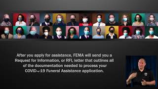 ASL FEMA Providing Financial Assistance for COVID19 Related Funeral Expenses [upl. by Valina]