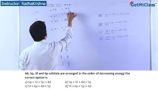 Orbitals decreasing energy KCET 11th Chemistry Periodic Classification of Elements [upl. by Asirb7]