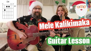 quotMele Kalikimakaquot  Guitar Lesson  chords intro and solo [upl. by Atinoj]