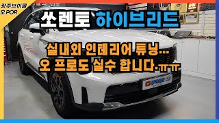 쏘렌토 하이브리드 실내외 인테리어 튜닝 오 프로도 사람이라 실수 합니다ㅎ [upl. by Dey]