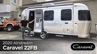 2020 Airstream Caravel 22FB Walk Through Small Light Weight Travel Trailer Bambi Size [upl. by Annaehr]