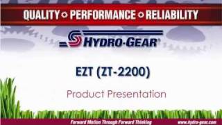 HydroGear EZT Product Presentation english [upl. by Iraam]