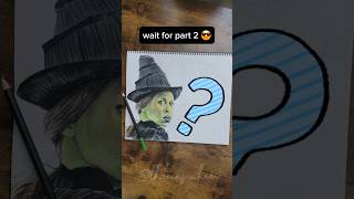 wicked elphaba cynthiaerivo defyinggravity foryou portraitart viralshorts viralvideo viral [upl. by Arlee]