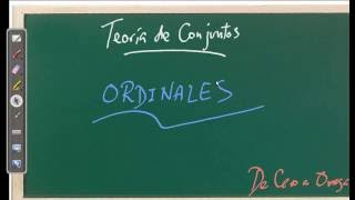 Teoría de conjuntos I 08 Ordinales [upl. by Lasser]