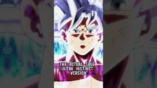 True Ultra Instinct Explained dragonballsuper shorts [upl. by Nonnerb]