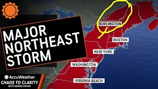 Noreaster Impacts East Coast Next Week  AccuWeather [upl. by Salaidh]