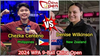 Chezka Centeno VS Denise Wilkinson  2024 WPA 9Ball China Open  Round 2  LiveStream [upl. by Cilegna]