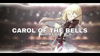 CAROL OF THE BELLS SLOWED  REVERBED AUDIO EDIT [upl. by Yllah482]