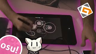 Playing osu on a PEN DISPLAY GAOMON PD1161 [upl. by Anayt]