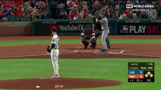 Logan Forsythe GoAhead 2Run Single vs Astros  Dodgers vs Astros Game 5 World Series [upl. by Pik]