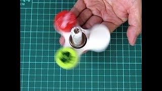 単極モーターハンドスピナーを作ってみた（ベアリング無し）how to make a fidget spinner made of homopolar motors without bearings [upl. by Adriell]