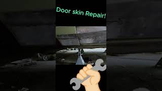 Door skin Repair automobile restoration carrestoration sheetmetalfabrication rustrepair metal [upl. by Orel]