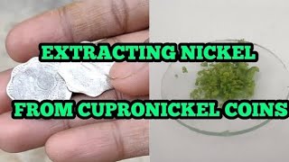 making Nickel chloride from cupronickel coins [upl. by Aima547]