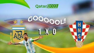 GOL DA ARGENTINA GOL DE MESSI [upl. by Stronski419]