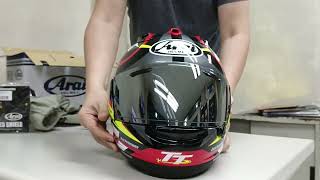 Arai Helmet RX7V Evo Isle Of Man TT 2023 Limited Edition Unboxing [upl. by Albie143]