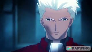 Archer Vs Lancer  Fate Stay Night Unlimited Blade Works Dub [upl. by Ilrahc563]