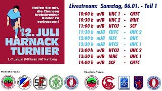 UHC Live  Hallenhockey  12 Juli Harnack Turnier  wJBmJB  Samstag 6 Januar 2018 Teil 1 [upl. by Cly110]