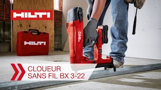 Comment utiliser le cloueur sans fil Hilti BX 322 [upl. by Annej]