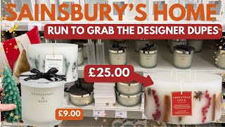 ✨NEW ✨ Christmas Candle DUPES  Sainsburys amp Habitat Homeware Collection 2024 🎄 [upl. by Wallach]