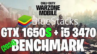 COD Warzone Mobile BlueStacks  GTX 1650S 4GB  i5 3470  Performance Test [upl. by Molini]